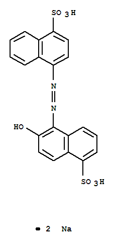 1-Naphthalenesulfonicacid, 6-hydroxy-5-[2-(4-sulfo-1-naphthalenyl)diazenyl]-, sodium salt (1:2)(6039-95-8)