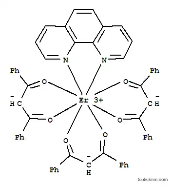 Molecular Structure of 61918-86-3 (Tris(dibenzoylmethane)mono(phenanthroline)erbium)