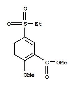 2-methoxy-5-ethysulfonylbenzoic acid methyl ester manufacture