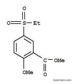 Molecular Structure of 62140-67-4 (Methyl 2-methoxy-5-(ethylsulfonyl)benzoate)