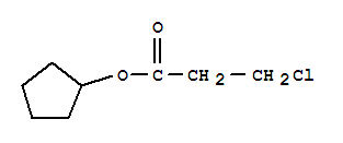 Propanoic acid,3-chloro-, cyclopentyl ester cas  6282-82-2
