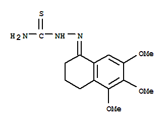 Hydrazinecarbothioamide,2-(3,4-dihydro-5,6,7-trimethoxy-1(2H)-naphthalenylidene)- cas  62825-18-7