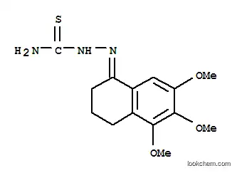 Molecular Structure of 62825-18-7 ((1E)-5,6,7-trimethoxy-3,4-dihydronaphthalen-1(2H)-one thiosemicarbazone)