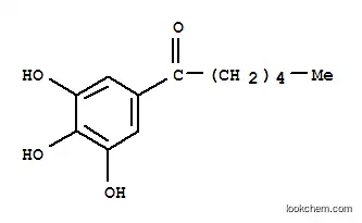 Molecular Structure of 6345-66-0 (1-(3,4,5-trihydroxyphenyl)hexan-1-one)