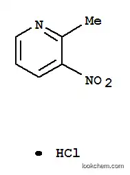 Molecular Structure of 63585-69-3 (2-Methyl-3-nitropyridine hydrochloride)