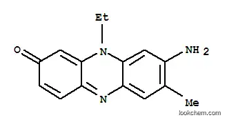 Molecular Structure of 6364-24-5 (8-amino-10-ethyl-7-methylphenazin-2(10H)-one)