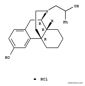 Molecular Structure of 63732-86-5 (17-(2-hydroxy-2-phenylethyl)morphinan-3-ol hydrochloride)