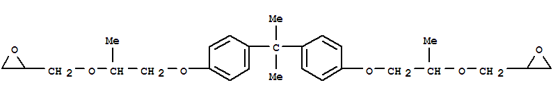 Oxirane,2,2'-[(1-methylethylidene)bis[4,1-phenyleneoxy(1-methyl-2,1-ethanediyl)oxymethylene]]bis-