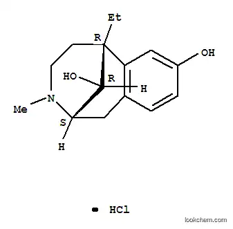 Molecular Structure of 63903-54-8 ((2S,6S,11S)-6-ethyl-3-methyl-1,2,3,4,5,6-hexahydro-2,6-methano-3-benzazocine-8,11-diol hydrochloride)