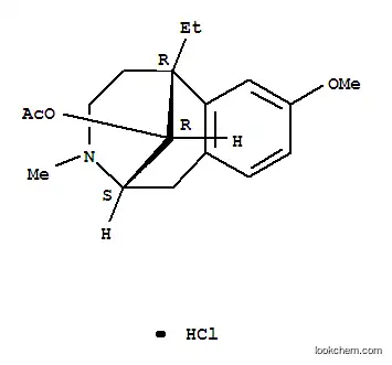 Molecular Structure of 63903-69-5 ((2S,6S,11S)-6-ethyl-8-methoxy-3-methyl-1,2,3,4,5,6-hexahydro-2,6-methano-3-benzazocin-11-yl acetate hydrochloride)