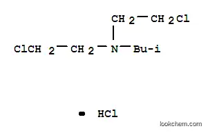 Molecular Structure of 63905-44-2 (N,N-bis(2-chloroethyl)-2-methylpropan-1-amine hydrochloride (1:1))