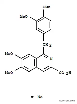 Molecular Structure of 63905-64-6 (6,7-Dimethoxy-1-veratryl-3-isoquinolinecarboxylic acid sodium salt)