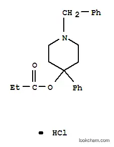 4-Piperidinol, 1-benzyl-4-phenyl-, propionate, hydrochloride
