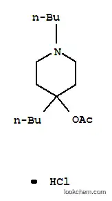 Molecular Structure of 63916-49-4 (1,4-dibutylpiperidin-4-yl acetate hydrochloride)