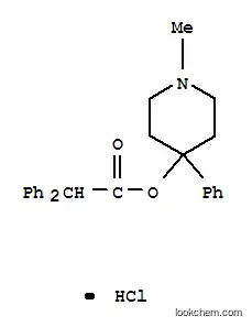 Molecular Structure of 63916-53-0 (1-methyl-4-phenylpiperidin-4-yl diphenylacetate hydrochloride)