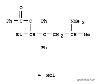 Molecular Structure of 63916-74-5 (5-(benzoyloxy)-N,N-dimethyl-4,4-diphenylheptan-2-aminium chloride)