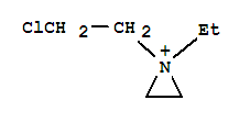 1-(2-chloroethyl)-1-ethylaziridin-1-ium