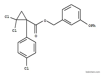 Molecular Structure of 63935-30-8 (3-phenoxybenzyl 2,2-dichloro-1-(4-chlorophenyl)cyclopropanecarboxylate)