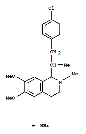 1-[1-(4-chlorophenyl)propan-2-yl]-6,7-dimethoxy-2-methyl-1,2,3,4-tetrahydroisoquinolin-2-ium bromide