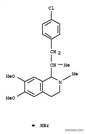 Molecular Structure of 63937-71-3 (1-[1-(4-chlorophenyl)propan-2-yl]-6,7-dimethoxy-2-methyl-1,2,3,4-tetrahydroisoquinolinium bromide)