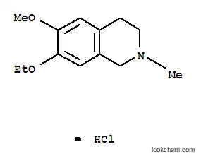 Molecular Structure of 63937-96-2 (7-ethoxy-6-methoxy-2-methyl-1,2,3,4-tetrahydroisoquinolinium chloride)