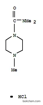 Molecular Structure of 63980-52-9 (N,N,4-trimethylpiperazine-1-carboxamide hydrochloride (1:1))