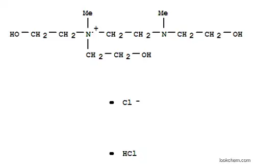Molecular Structure of 63981-67-9 (2-hydroxy-N-(2-hydroxyethyl)-N-{2-[(2-hydroxyethyl)(methyl)amino]ethyl}-N-methylethanaminium chloride hydrochloride (1:1:1))