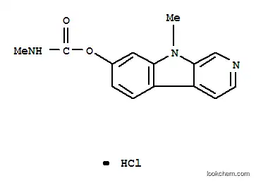 Molecular Structure of 63982-13-8 (9-methyl-7-[(methylcarbamoyl)oxy]-9H-beta-carbolin-9-ium chloride)