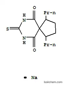 Molecular Structure of 63989-93-5 (sodium 10-oxo-1,4-dipropyl-8-thioxo-7,9-diazaspiro[4.5]dec-6-en-6-olate)