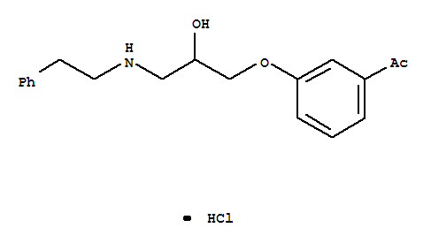 [3-(3-acetylphenoxy)-2-hydroxypropyl]-phenethylazanium chloride