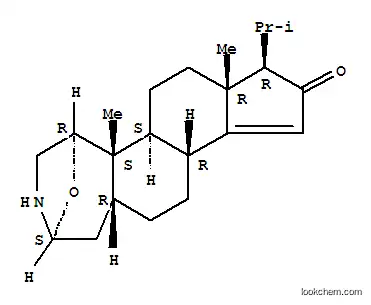 Molecular Structure of 6400-81-3 (1α,4α-Epoxy-20-methyl-3-aza-A-homo-5β-pregn-14-en-16-one)