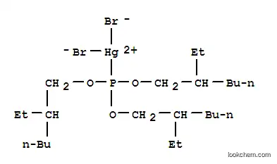Molecular Structure of 64011-37-6 (tris(2-ethylhexyl) phosphite - dibromomercury (1:1))