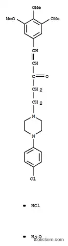 Piperazine, 1-p-chlorophenyl-4-(2-(3,4,5-trimethoxycinnamoyl)ethyl)-, hydrochloride, hydrate