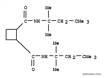 Molecular Structure of 64011-97-8 (N,N'-Di(1,1,3,3-tetramethylbutyl)cyclobutane-1,2-dicarboxamide)