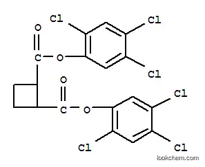 Molecular Structure of 64011-98-9 (Cyclobutane-1,2-dicarboxylic acid bis(2,4,5-trichlorophenyl) ester)
