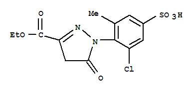 1-(2-CHLORO-4-SULFO-6-METHYLPHENYL)-5-PYRAZOLONE-3-CARBOXYLIC ACID ETHYL ESTERCAS
