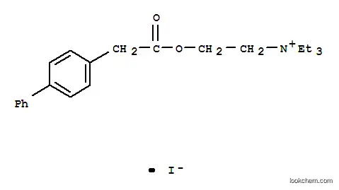 Molecular Structure of 64048-46-0 (2-[(biphenyl-4-ylacetyl)oxy]-N,N,N-triethylethanaminium iodide)