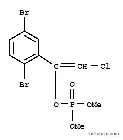Molecular Structure of 64050-65-3 ((E)-2-chloro-1-(2,5-dibromophenyl)ethenyl dimethyl phosphate)
