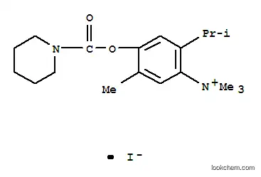 Molecular Structure of 64050-92-6 (N,N,N,3-tetramethyl-2-[(piperidin-1-ylcarbonyl)oxy]-6-(propan-2-yl)anilinium iodide)