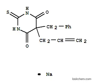 Molecular Structure of 64058-13-5 (5-Allyl-5-benzyl-2-sodiothio-4,6(1H,5H)-pyrimidinedione)
