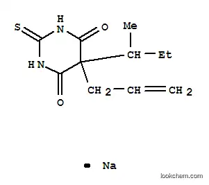 Molecular Structure of 64058-14-6 (5-Allyl-5-sec-butyl-2-sodiothio-4,6(1H,5H)-pyrimidinedione)