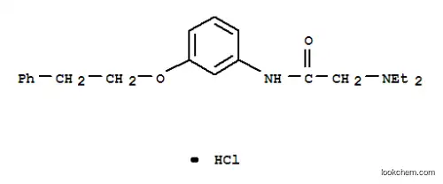Molecular Structure of 64058-77-1 (N,N-diethyl-2-oxo-2-{[3-(2-phenylethoxy)phenyl]amino}ethanaminium chloride)