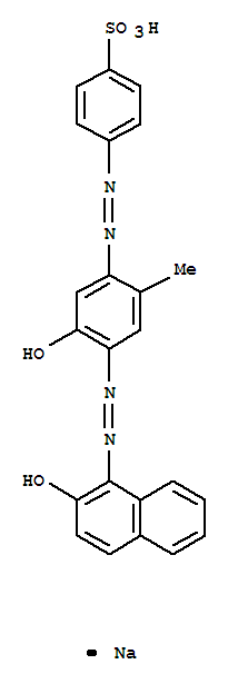 Benzenesulfonic acid,4-[2-[5-hydroxy-4-[2-(2-hydroxy-1-naphthalenyl)diazenyl]-2-methylphenyl]diazenyl]-,sodium salt (1:1)