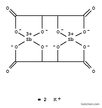 Molecular Structure of 64070-10-6 (butanedioic acid, 2,3-dihydroxy-, antimony(3+) potassium salt (1:1:1))