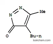 Molecular Structure of 64076-81-9 (3H-Pyrazol-3-one,  4-butyl-5-methyl-)