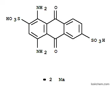 Molecular Structure of 6408-69-1 (1,4-Diamino-9,10-dihydro-9,10-dioxoanthracene-2,6-disulfonic acid disodium salt)