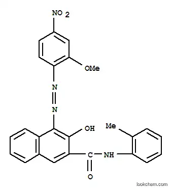 Molecular Structure of 6410-33-9 (3-Hydroxy-4-[(2-methoxy-4-nitrophenyl)azo]-N-(2-methylphenyl)-2-naphthalenecarboxamide)