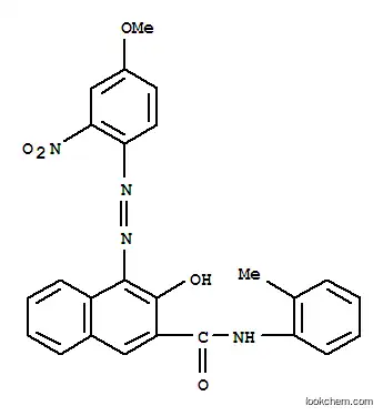 Molecular Structure of 6410-34-0 (2-Hydroxy-N-(2-methylphenyl)-1-[(2-nitro-4-methoxyphenyl)azo]-3-naphthamide)