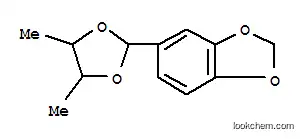 Molecular Structure of 6412-69-7 (5-(4,5-dimethyl-1,3-dioxolan-2-yl)-1,3-benzodioxole)