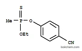 Molecular Structure of 6412-70-0 (Phosphonothioic acid,methyl-, O-(4-cyanophenyl) O-ethyl ester (9CI))